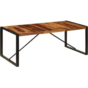 Comparateur de prix : vidaXL Table à dîner 200x100x75 cm Bois de Sesham solide