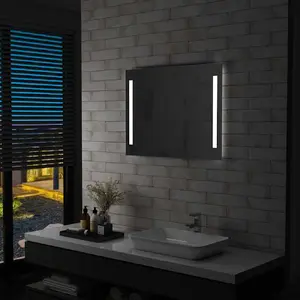 Comparateur de prix : vidaXL Miroir mural à LED pour salle de bains 80x60 cm