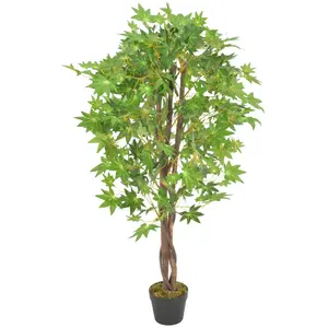 Comparateur de prix : vidaXL Plante artificielle d'érable avec pot Vert 120 cm