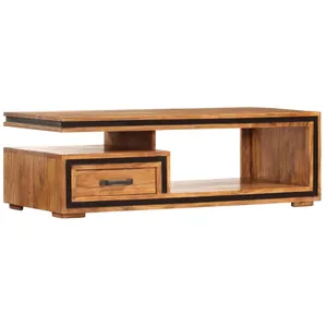 Comparateur de prix : vidaXL Table basse 100x45x33 cm Bois d'acacia massif