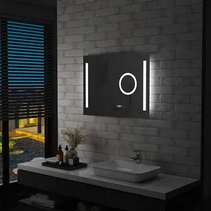 Comparateur de prix : vidaXL Miroir mural à LED de salle de bain et capteur tactile 80x60 cm