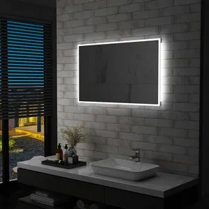 Comparateur de prix : vidaXL Miroir mural à LED pour salle de bains 100x60 cm