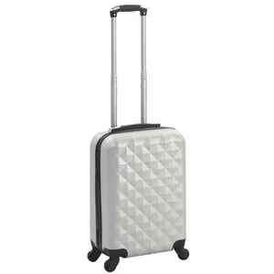 Comparateur de prix : vidaXL Valise rigide Argenté brillant ABS