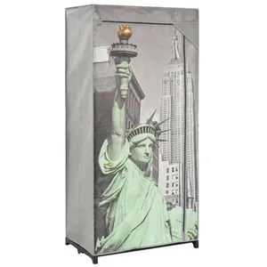 Comparateur de prix : vidaXL Garde-robe New York 75x45x160 cm Tissu
