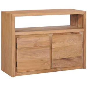 vidaXL Buffet 80x30x60 cm bois de teck massif
