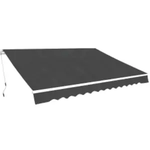 Comparateur de prix : vidaXL Auvent pliable manuel 600 cm Anthracite