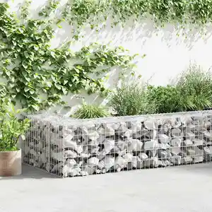 Comparateur de prix : vidaXL Mur à gabion avec couvercles Acier galvanisé 900 x 50 x 50 cm