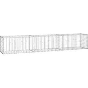 Comparateur de prix : vidaXL Mur en gabion avec couvercles Acier galvanisé 300 x 50 x 50 cm