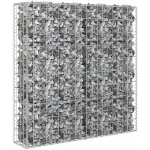 Comparateur de prix : vidaXL Mur à gabion avec couvercles Acier galvanisé 80x20x100 cm