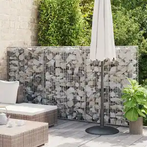 Comparateur de prix : vidaXL Mur à gabion avec couvercles Acier galvanisé 100 x 20 x 150 cm