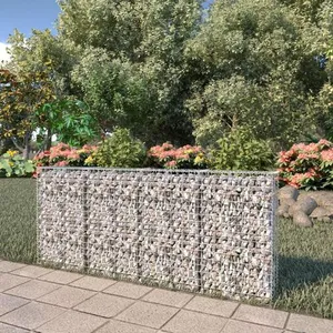 Comparateur de prix : vidaXL Mur à gabion avec couvercles Acier galvanisé 200 x 20 x 85 cm