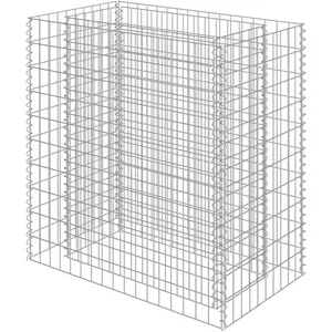 vidaXL Lit surélevé à gabion Acier galvanisé 90x50x100 cm pas cher