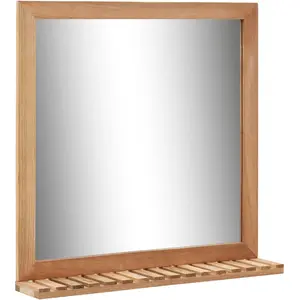 Comparateur de prix : vidaXL Miroir de salle de bain 60 x 12 x 62 cm Bois de noyer massif