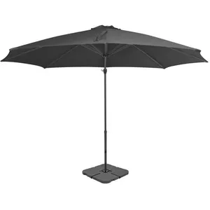 Comparateur de prix : vidaXL Parasol avec base portable Anthracite