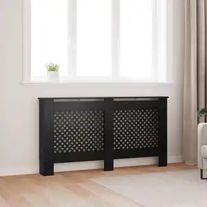 Comparateur de prix : vidaXL Cache-radiateur noir 152x19x81,5 cm MDF