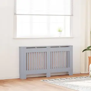 Comparateur de prix : vidaXL Cache-radiateur anthracite 152x19x81,5 cm MDF