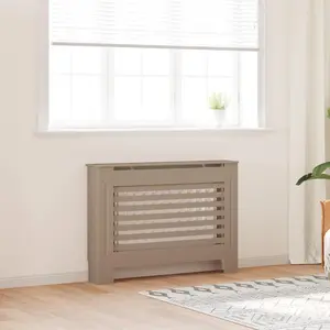 vidaXL Cache-radiateur 112x19x81,5 cm MDF pas cher