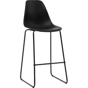 Comparateur de prix : vidaXL Chaises de bar lot de 6 noir plastique