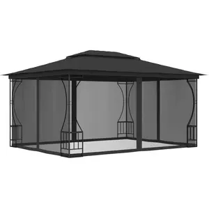 Comparateur de prix : vidaXL Tonnelle avec moustiquaire 300x400x265 cm Anthracite