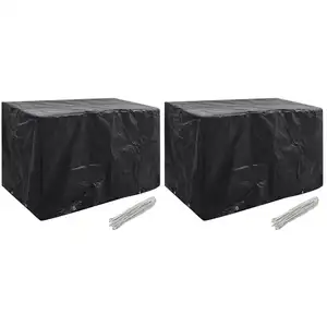 Comparateur de prix : vidaXL Housses de salon de jardin 2 pcs 8 oeillets 140x70x90 cm