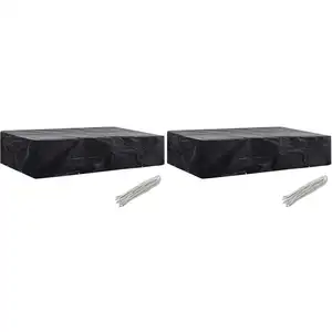 Comparateur de prix : vidaXL Housses de chaise de jardin 8 oeillets 2 pcs 218 x 77 x 55 cm