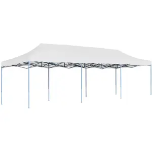 Comparateur de prix : vidaXL Tente de réception pliable 3x9 m Blanc