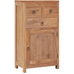 vidaXL Buffet 50x30x90 cm bois de teck massif pas cher