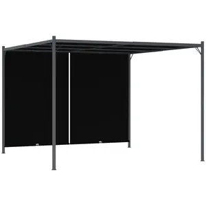 Comparateur de prix : vidaXL Pergola de jardin avec toit rétractable 3x3 m Anthracite