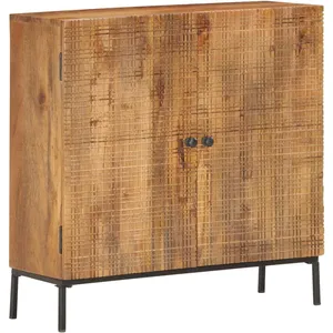 vidaXL Buffet 75 x 30 x 75 cm Bois de manguier massif pas cher