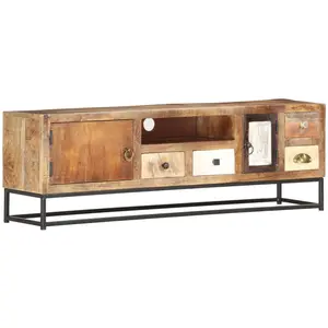 Comparateur de prix : vidaXL Meuble TV 120 x 30 x 40 cm Bois de récupération massif
