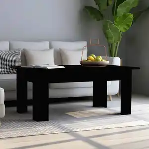 Comparateur de prix : vidaXL Table basse Noir 100 x 60 x 42 cm Aggloméré