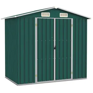 Comparateur de prix : vidaXL Abri de jardin Vert 205x129x183 cm Acier galvanisé