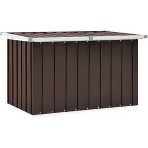 Comparateur de prix : vidaXL Boîte de rangement de jardin Marron 109x67x65 cm