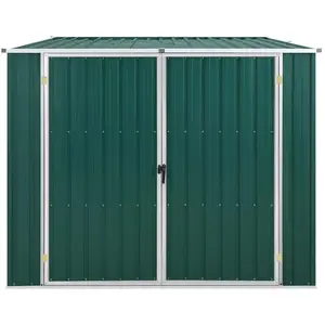Comparateur de prix : vidaXL Abri de jardin Vert 195x198x159 cm Acier galvanisé