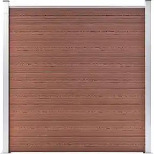 Comparateur de prix : vidaXL Clôture de jardin WPC 180x186 cm Marron