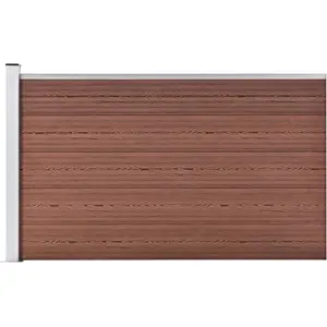 Comparateur de prix : vidaXL Clôture de jardin WPC 175x105 cm Marron