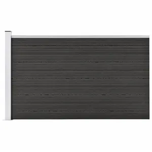 Comparateur de prix : vidaXL Clôture de jardin WPC 175x105 cm Gris