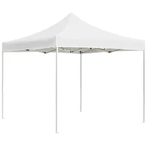 vidaXL Tente de réception pliable Aluminium 2 x 2 m Blanc pas cher