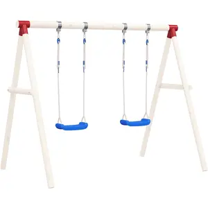 Comparateur de prix : vidaXL Sièges de balançoire avec cordes 2 pcs bleu 38x16 cm PE