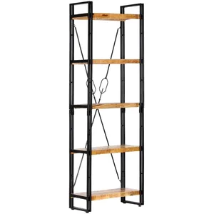 Comparateur de prix : vidaXL Bibliothèque à 5 niveaux 60x30x180 cm Bois de manguier solide