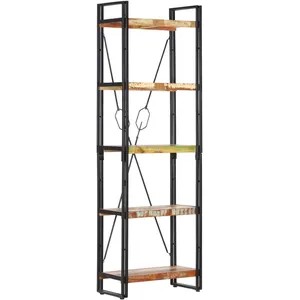 Comparateur de prix : vidaXL Bibliothèque 5 niveaux 60x30x180 cm Bois solide de récupération