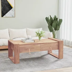 Comparateur de prix : vidaXL Table basse 110 x 60 x 40 cm Bois de teck massif