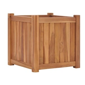 vidaXL Lit surélevé 40x40x40 cm Bois de teck solide pas cher