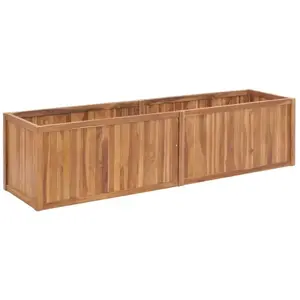 Comparateur de prix : vidaXL Lit surélevé de jardin 200x50x50 cm Bois de teck solide