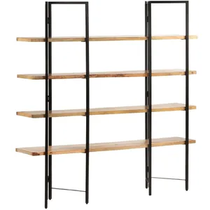 Comparateur de prix : vidaXL Bibliothèque à 4 niveaux 160x35x160 cm Bois de manguier massif