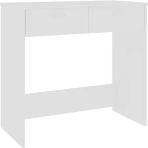 Comparateur de prix : vidaXL Bureau Blanc 80x40x75 cm Bois d'ingénierie
