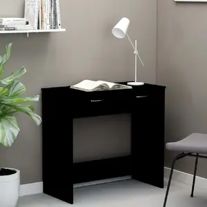 Comparateur de prix : vidaXL Bureau Noir 80x40x75 cm Aggloméré