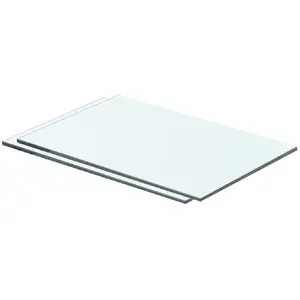vidaXL Panneaux d'étagère 2 pcs Verre Transparent 40 x 20 cm