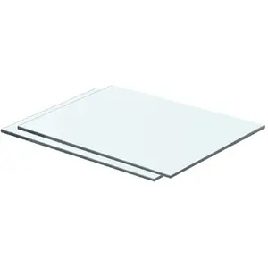 vidaXL Panneaux d'étagère 2 pcs Verre Transparent 40 x 25 cm