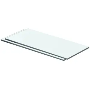 vidaXL Panneaux d'étagère 2 pcs Verre Transparent 40 x 12 cm